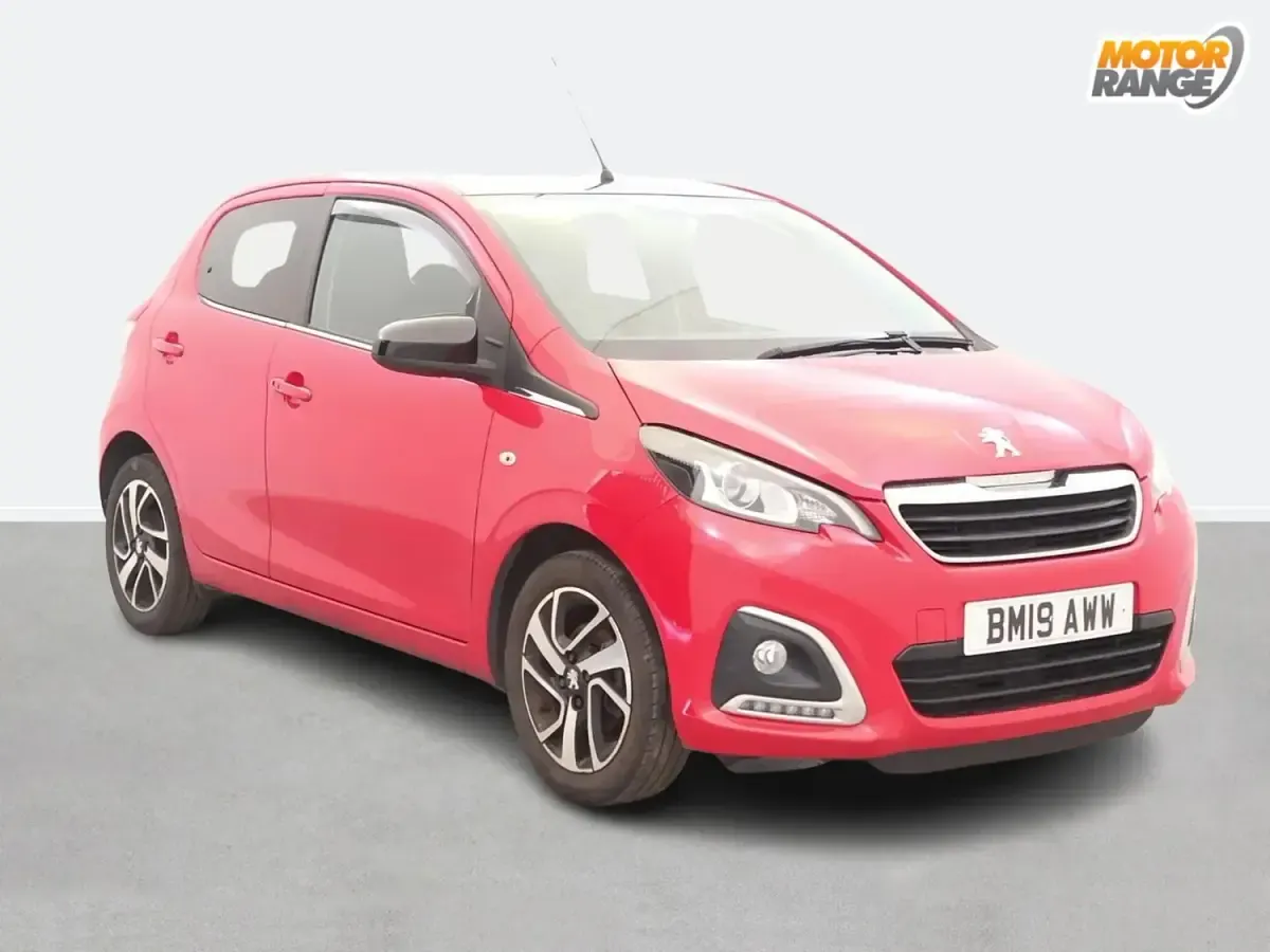 Begagnad Peugeot 108 Allure 2019 Röd Halvkombi