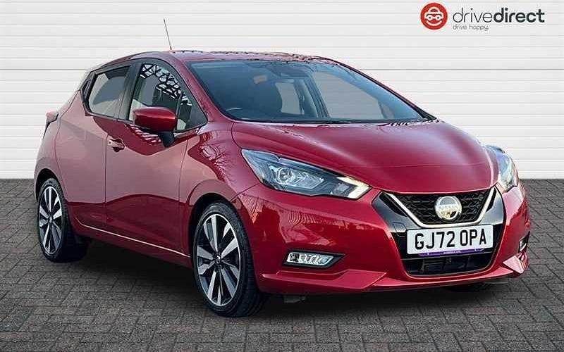 Used Nissan Micra Tekna 92 HP (67 kW) 2022 Red Hatchback