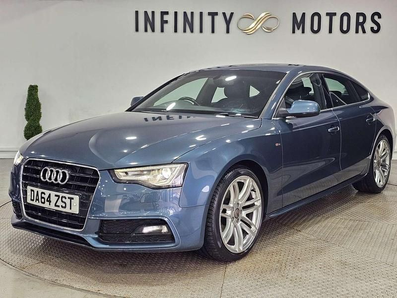 Used Audi A5 S-Line 177 HP (130 kW) 2015 Blue Coupe