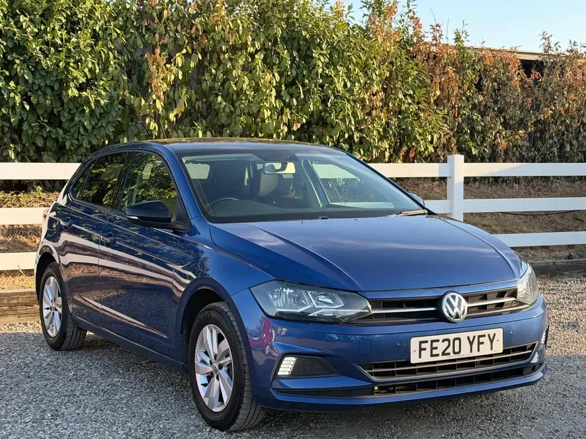 Used VW Polo SE 95 HP (69 kW) 2020 Blue Hatchback