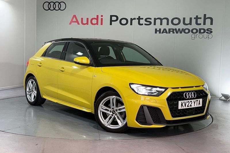 Yellow Used 2022 Audi A1 Sportback S-Line Hatchback | £20,190 (Fair price) - Image 1/4