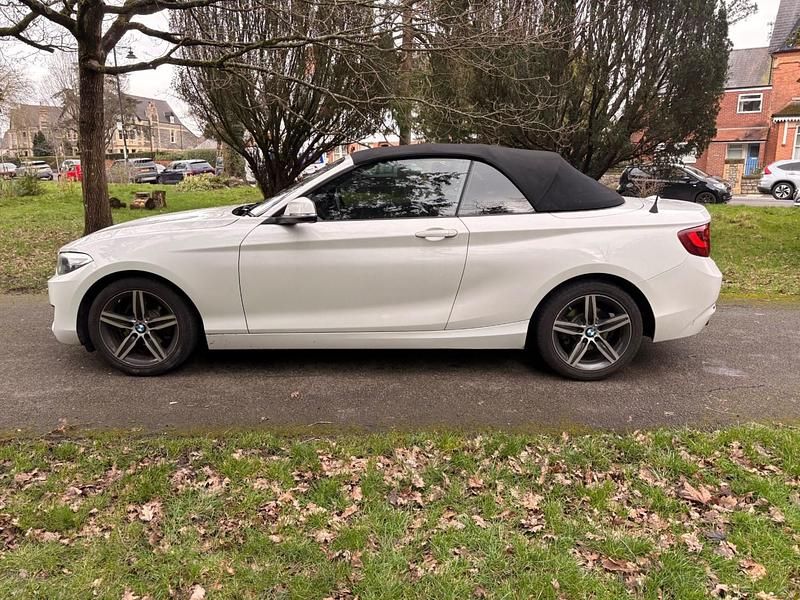 Used BMW 218 Sport Line 2017 White Cabriolet
