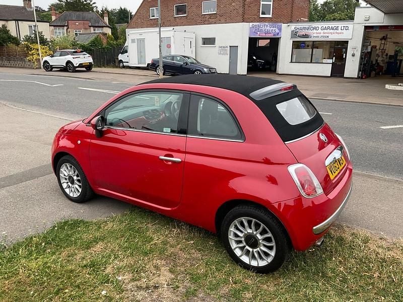 Used Fiat 500C Lounge 69 HP (50 kW) 2013 Red Cabriolet