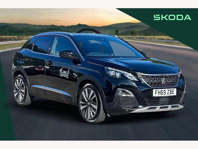 Black Used 2019 Peugeot 3008 Premium SUV | £15,970 (Fair price) - Image 1/4