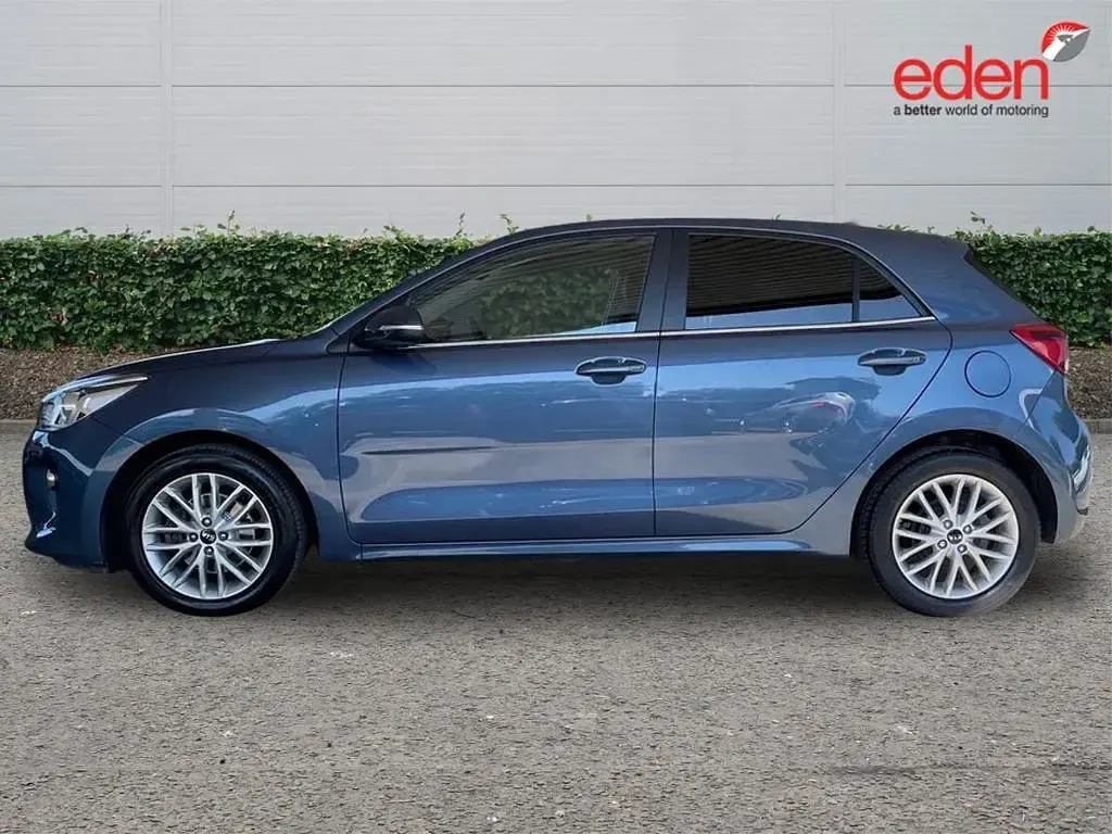 Used Kia Rio 99 HP (72 kW) 2019 Blue Hatchback