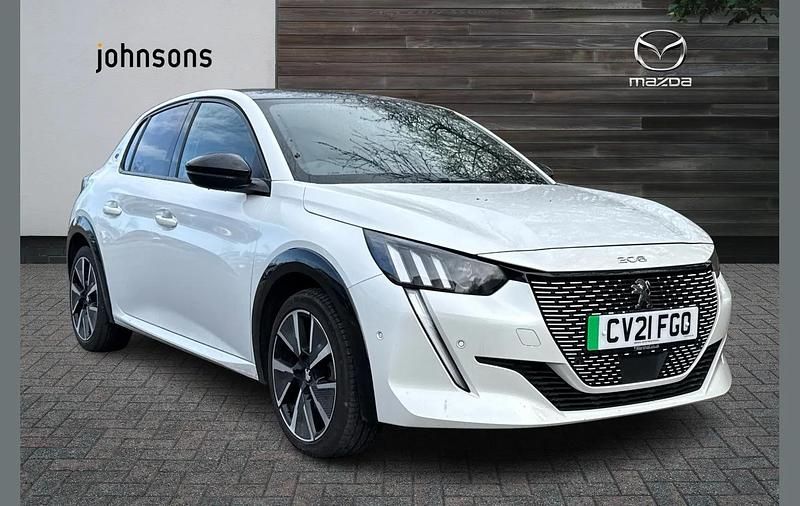 Used Peugeot e-208 GTi 98 kW (134 HP) 2021 White Hatchback