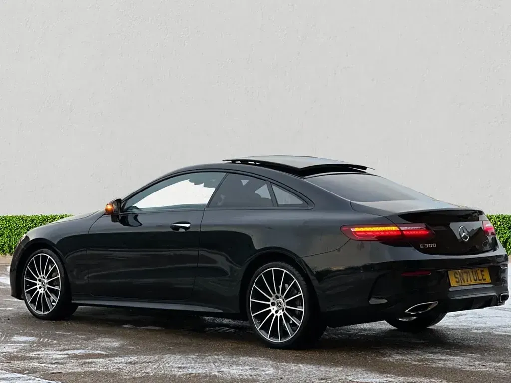 Used Mercedes E300 AMG line 2021 Black Coupe