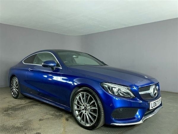 Blue Used 2017 Mercedes C200 AMG Line Premium Coupe | £16,299 (Fair price) - Image 1/4