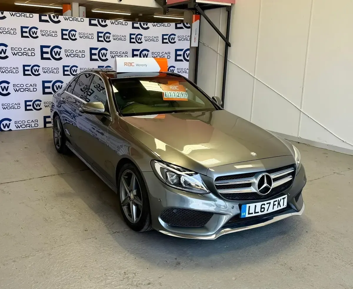 Used Mercedes C220 AMG Line Premium 170 HP (125 kW) 2017 Grey Sedan