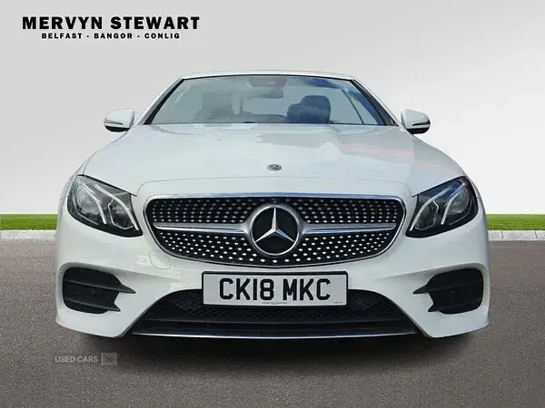 Used Mercedes E220 AMG Line Premium 194 HP (142 kW) 2018 White Cabriolet