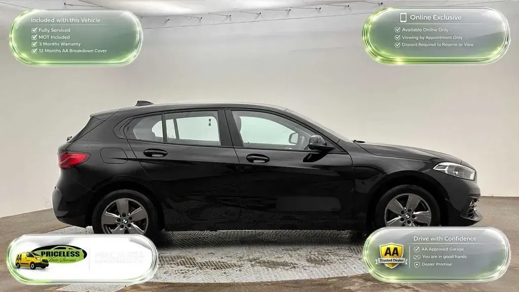 Used BMW 116 Exclusive 2023 Black Hatchback