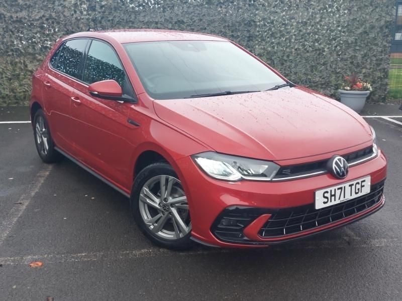Red Used 2022 VW Polo R-line Hatchback | £15,498 (Fair price) - Image 1/4
