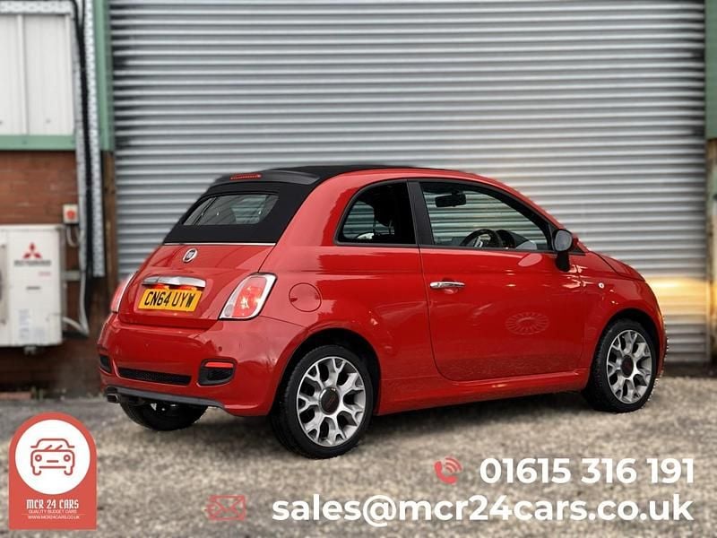 Used Fiat 500C S 69 HP (50 kW) 2014 Red Cabriolet