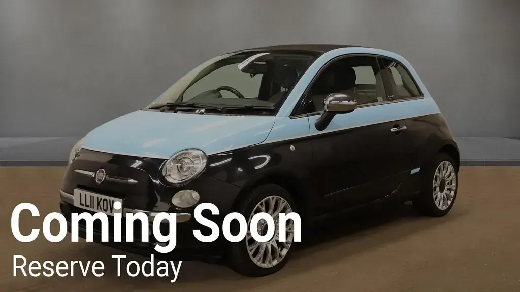 Used Fiat 500 Lounge 85 HP (62 kW) 2011 Black Cabriolet