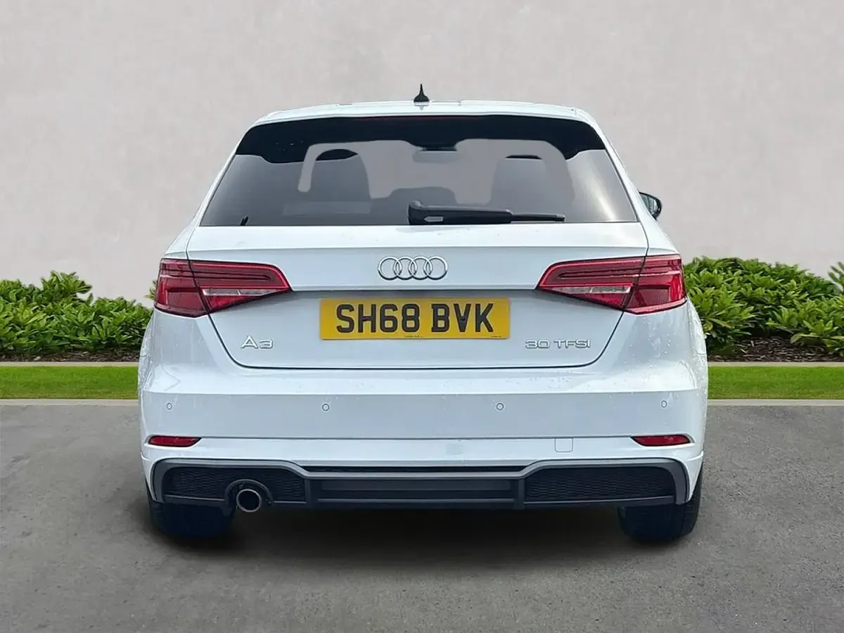 Used Audi A3 S-Line 116 HP (85 kW) 2018 White Sedan