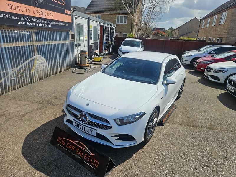 Used Mercedes A250 AMG line 218 HP (160 kW) 2021 White Hatchback