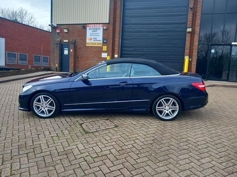 Used Mercedes E220 170 HP (125 kW) 2013 Blue Cabriolet