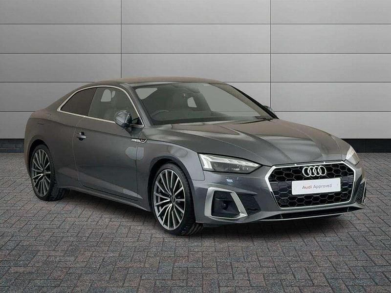 Grey Used 2021 Audi A5 S-Line Coupe | £22,491 (Good price) - Image 1/4