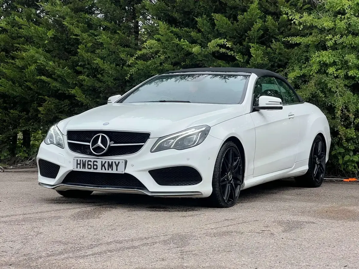 Used Mercedes E350 AMG line 2016 White Cabriolet