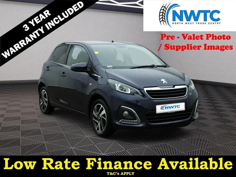 Blue Used 2018 Peugeot 108 Allure Hatchback | £6,595 (Fair price) - Image 1/3