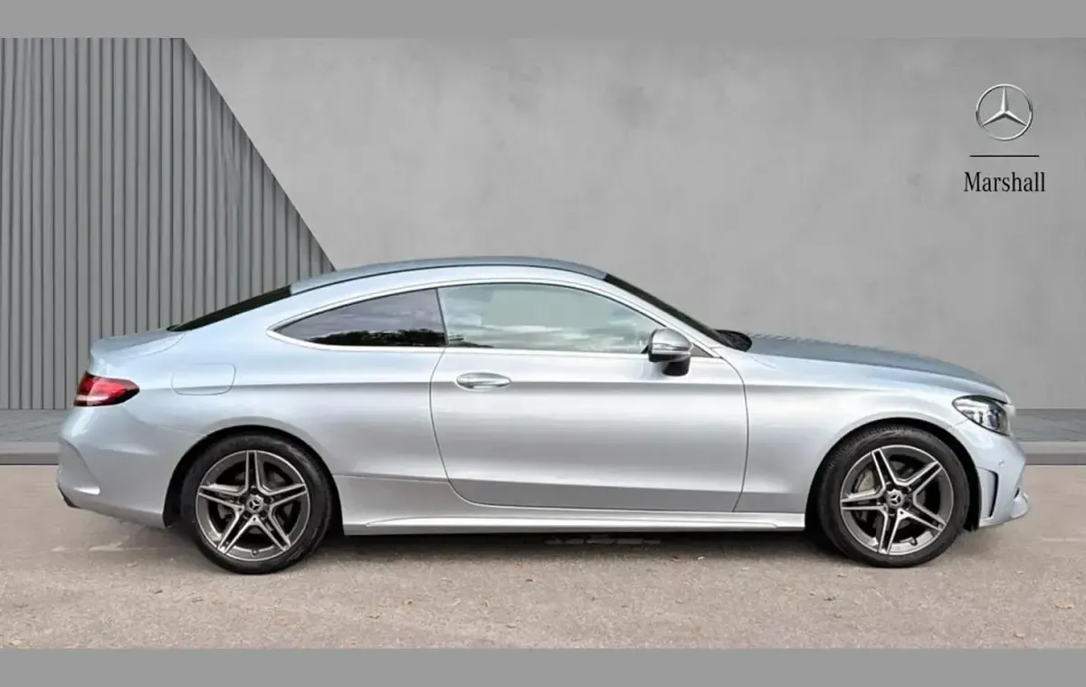 Used Mercedes C200 AMG line 180 HP (132 kW) 2023 Silver Coupe