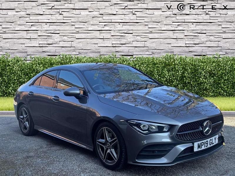 Used Mercedes CLA200 AMG line 163 HP (119 kW) 2019 Grey Coupe
