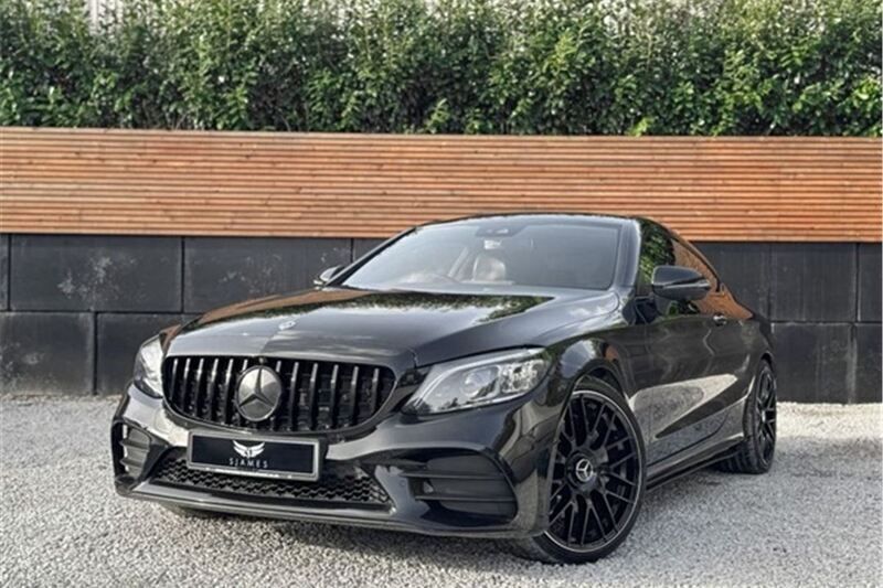 Black Used 2019 Mercedes C300 AMG line Coupe | £18,990 (Fair price) - Image 1/4
