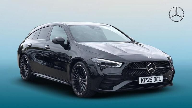 Black Used 2025 Mercedes CLA200 AMG Line Premium Plus Estate | £32,995 (Expensive) - Image 1/4