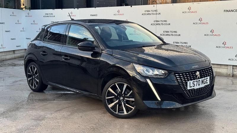Black Used 2020 Peugeot 208 Allure Premium Hatchback | £12,795 (Fair price) - Image 1/4