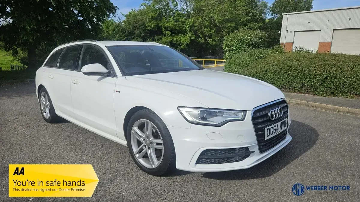 Used Audi A6 S-Line 190 HP (139 kW) 2014 White Estate