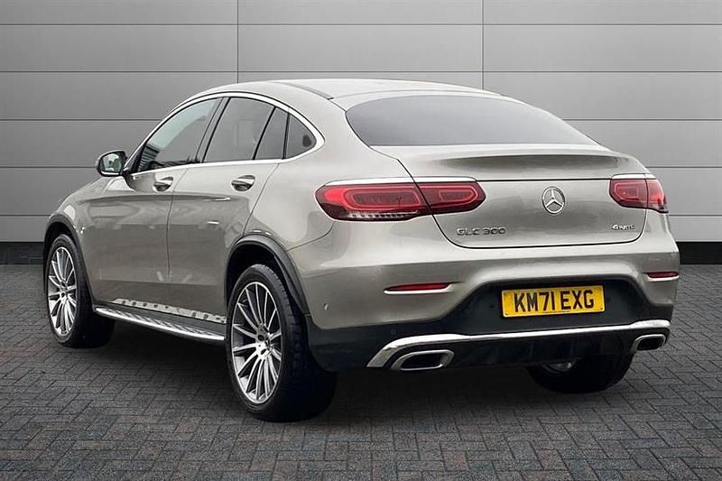 Used Mercedes GLC300 AMG Line Premium 258 HP (189 kW) 2022 Mojave silver Coupe