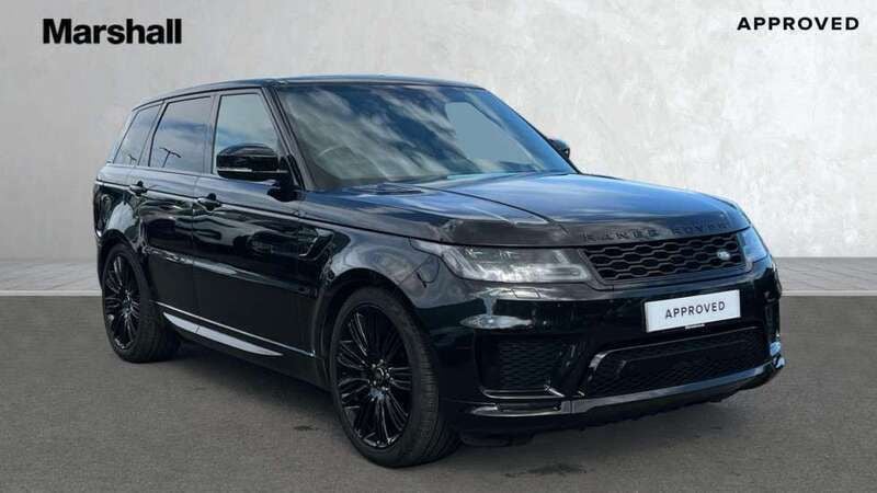 Metallic santorini black Used 2021 Land Rover Range Rover Sport HSE Dynamic SUV | £39,750 (Fair price) - Image 1/4