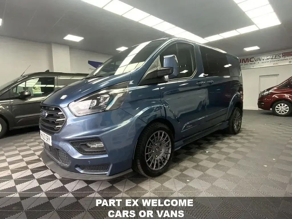 Used Ford Transit Custom 185 HP (136 kW) 2020 Blue Van