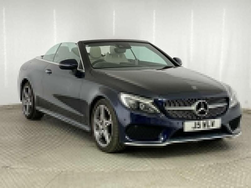 Blue Used 2018 Mercedes C250 AMG Line Premium Plus Cabriolet | £17,495 (Fair price) - Image 1/4