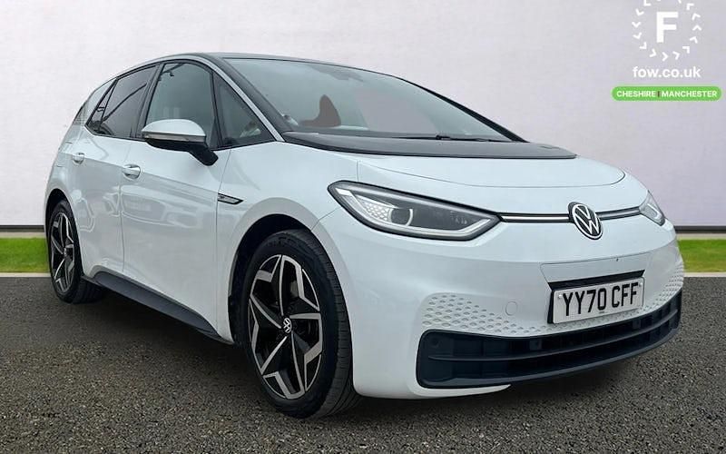 Used VW ID.3 Comfortline 150 kW (204 HP) 2020 White Hatchback