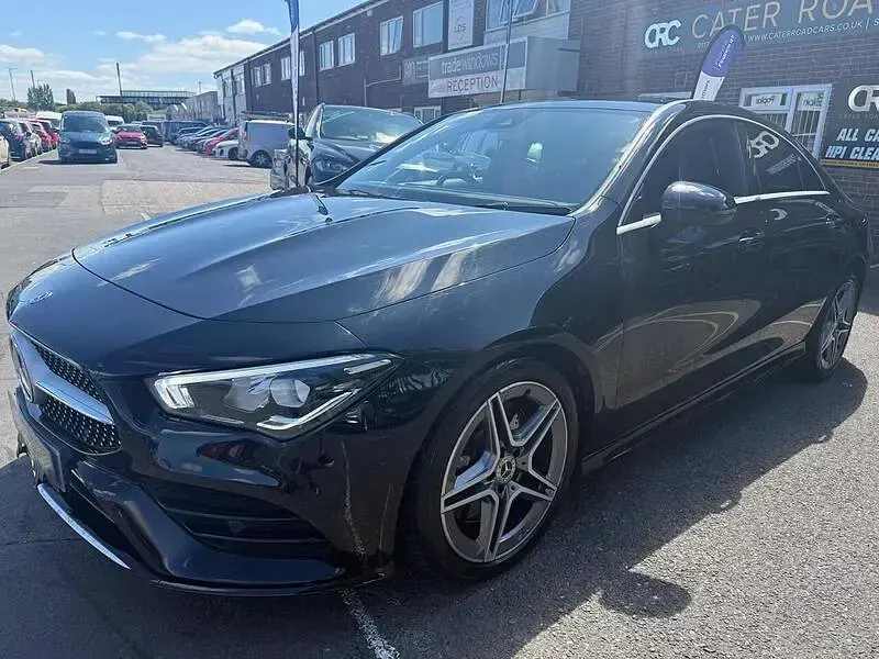 Used Mercedes CLA220 AMG line 190 HP (139 kW) 2019 Black Coupe
