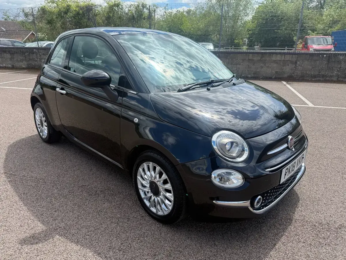 Used Fiat 500 Lounge 69 HP (50 kW) 2018 Black Hatchback