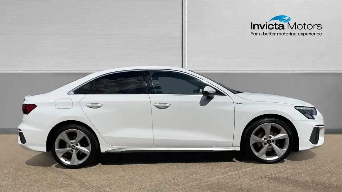Used Audi A3 S-Line 110 HP (80 kW) 2021 White Sedan