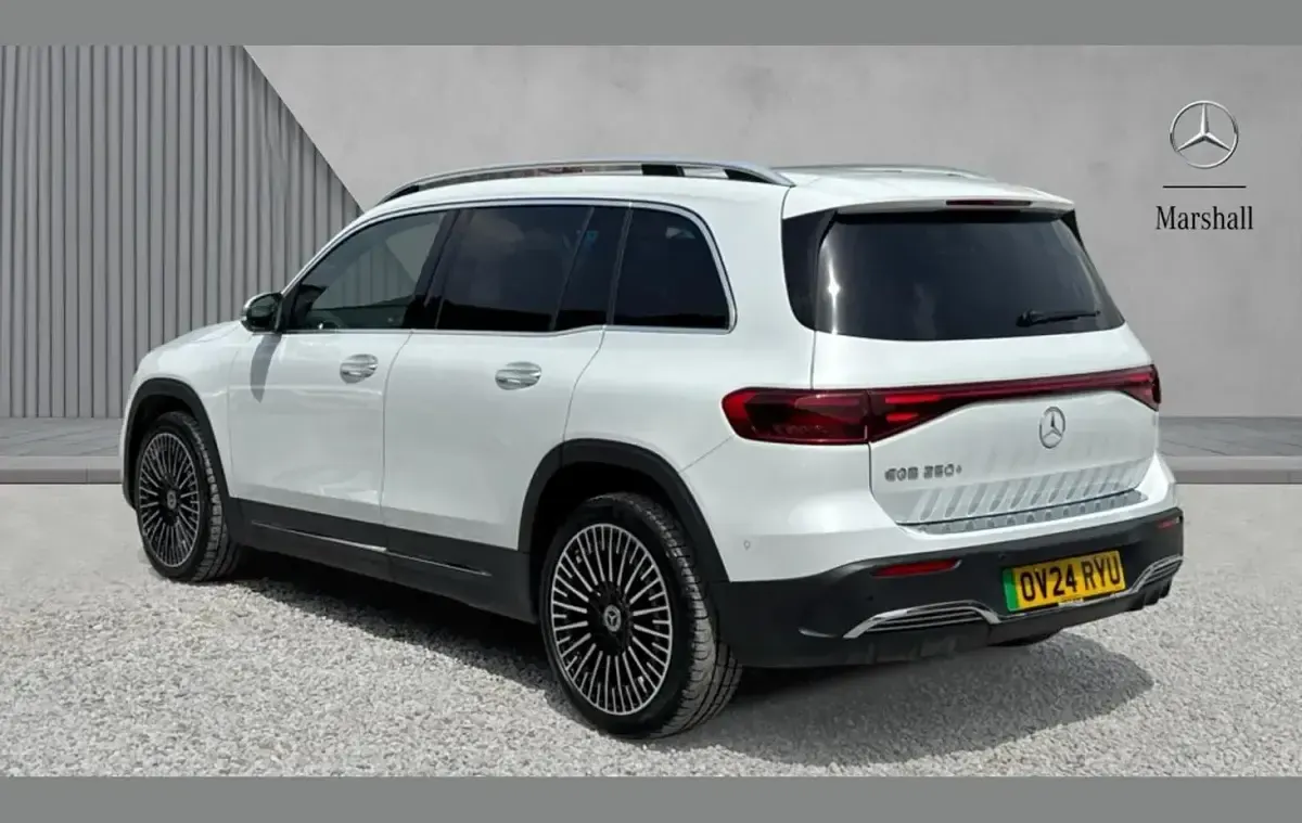 Used Mercedes EQB250+ AMG Line Premium 139 kW (190 HP) 2024 Moonstone white metallic SUV