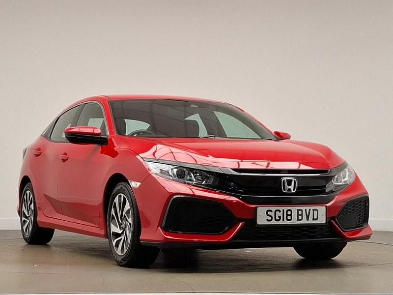 Red Used 2018 Honda Civic SE Hatchback | £10,998 (Good price) - Image 1/4