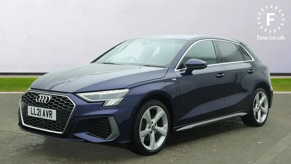 Used Audi A3 e-tron S-Line 2021 Blue Hatchback