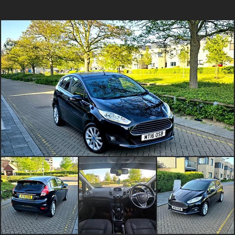 Begagnad Ford Fiesta Titanium 2016 Svart Halvkombi