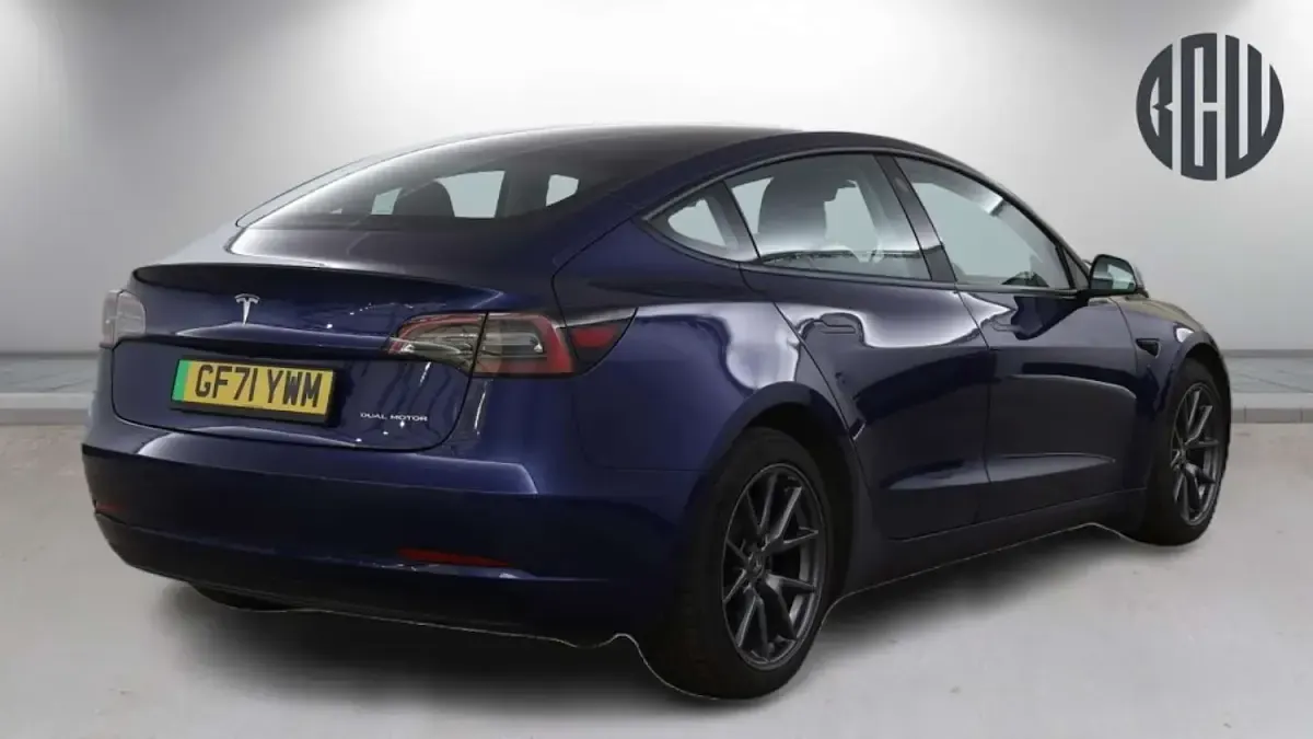 Used Tesla Model 3 Long Range AWD 366 kW (498 HP) 2021 Blue Sedan