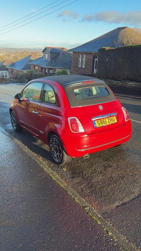 Used Fiat 500 Pop 2012 Red Cabriolet