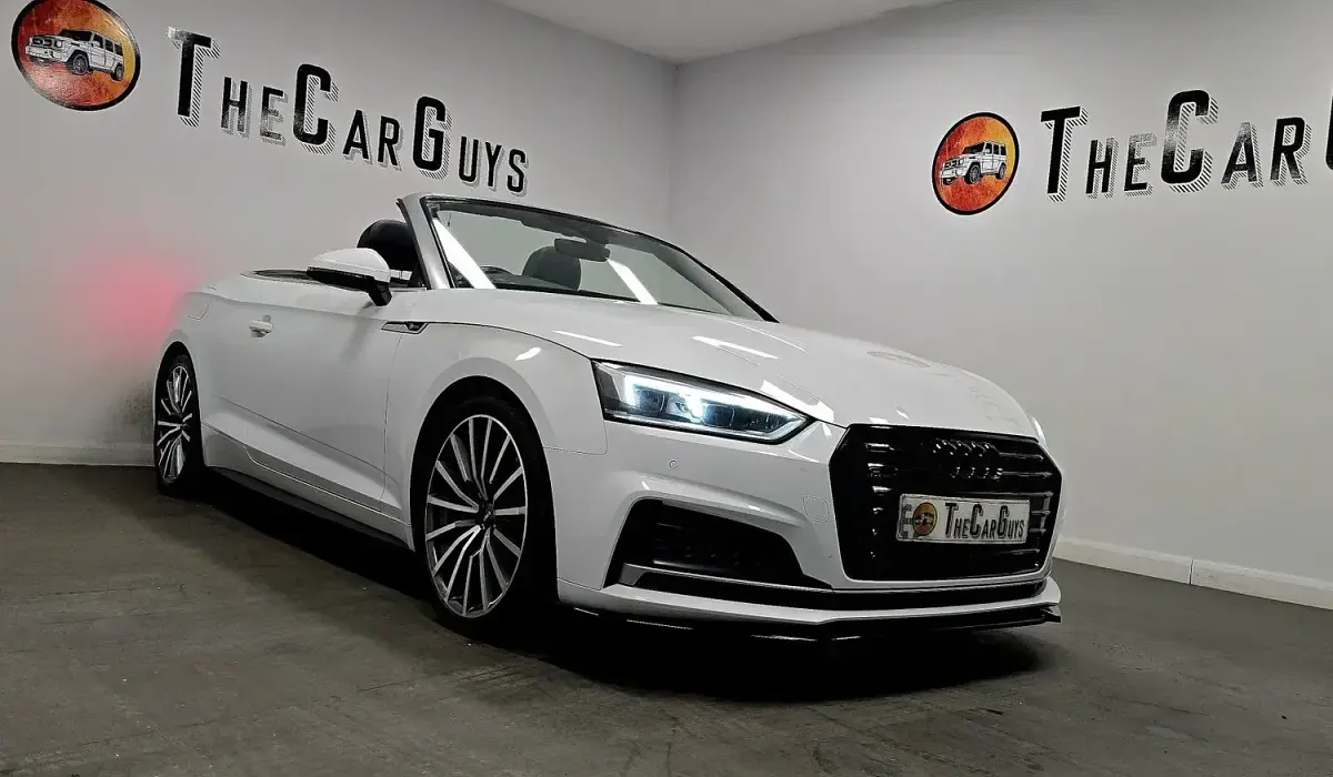 Used Audi A5 Cabriolet S-Line 190 HP (139 kW) 2019 White Cabriolet