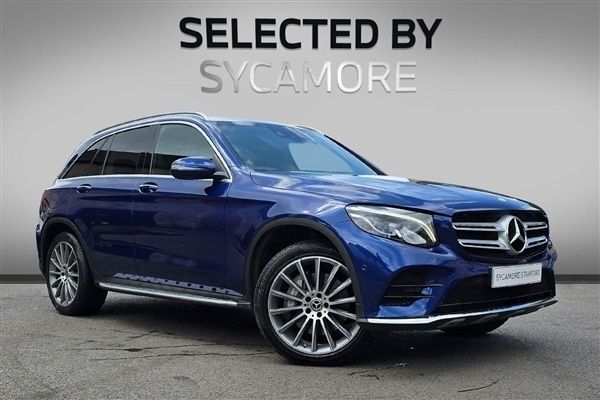 Brilliant blue Used 2017 Mercedes GLC250 AMG line SUV | £20,995 (Fair price) - Image 1/1