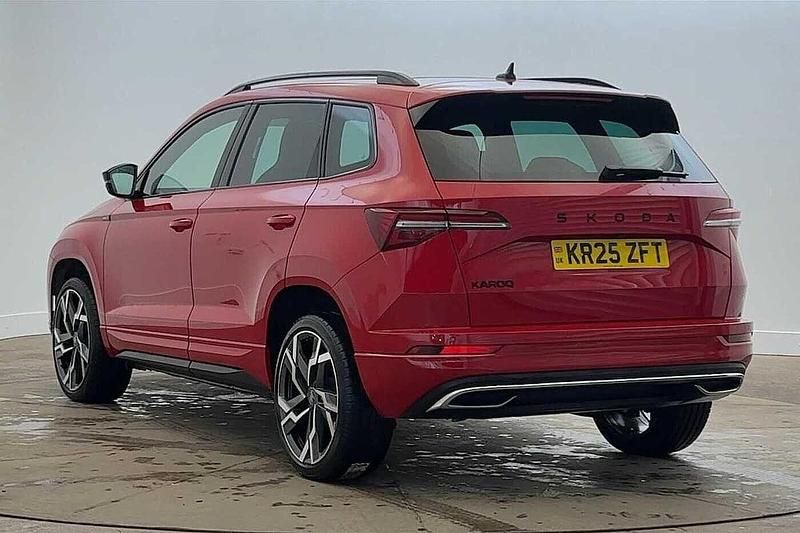Used Skoda Karoq SportLine 110 HP (80 kW) 2025 Velvet red metallic SUV