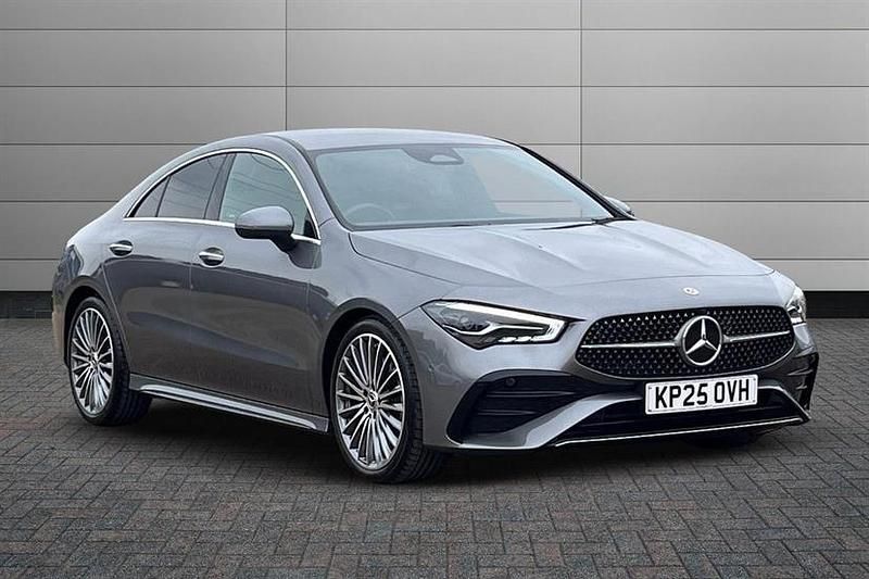 Mountain grey Used 2025 Mercedes CLA220 AMG Line Premium Sedan | £31,490 (Fair price) - Image 1/4