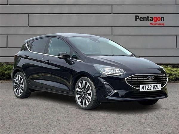 Black Used 2022 Ford Fiesta Titanium Hatchback | £16,450 (Fair price) - Image 1/4