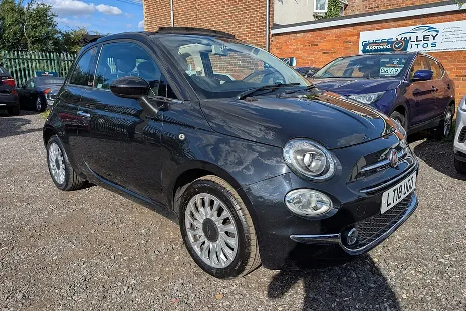 Used Fiat 500C Lounge 69 HP (50 kW) 2018 Black Cabriolet